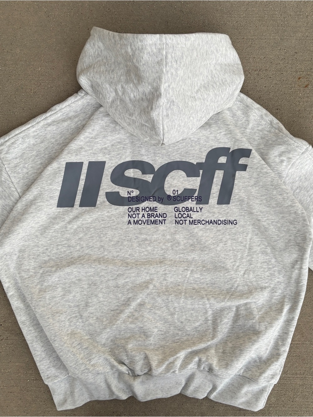 SCFF "No.01" Manifesto Hoodie - Heather Grey